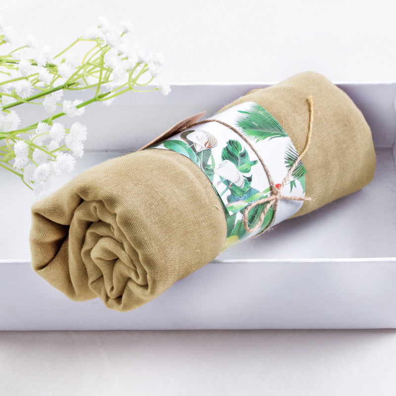 Solid silk scarf