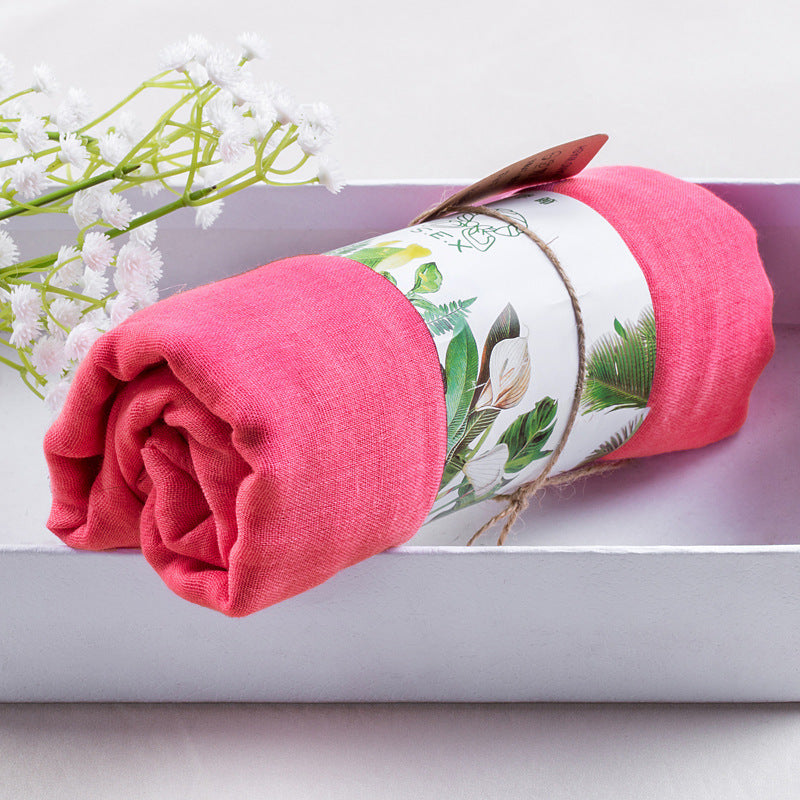 Solid silk scarf