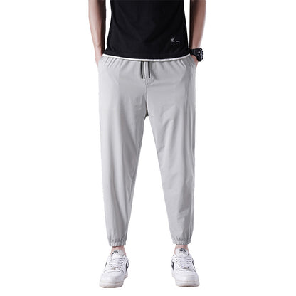 Men's Thin Ice Silk Casual Sports Pants