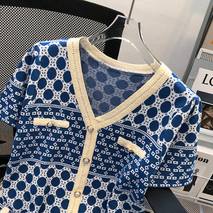 Women's Fashion Knitted Ice Silk Dress