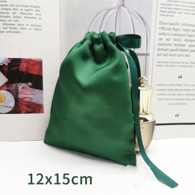 Silk Drawstring Storage Bag Travel Organizer