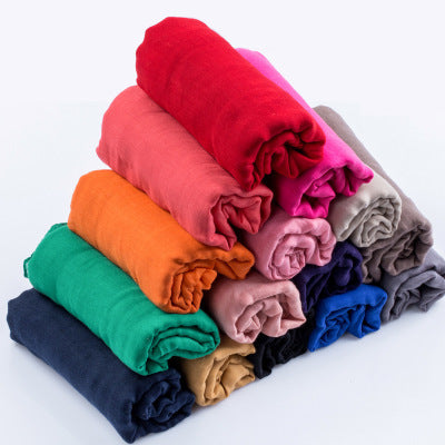 Solid silk scarf