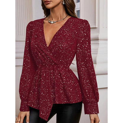 LustraGleam Asymmetrical Party Top