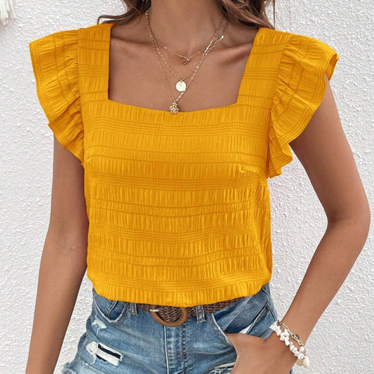 Solavie Ruffle Charm Top