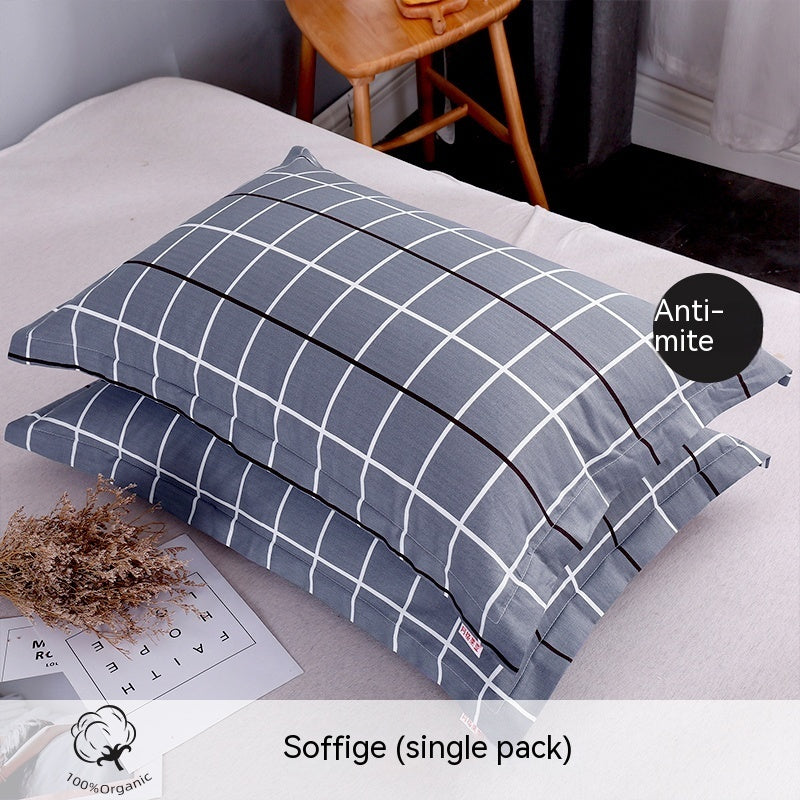 Fashion Simple Printed Cotton Pillowcase