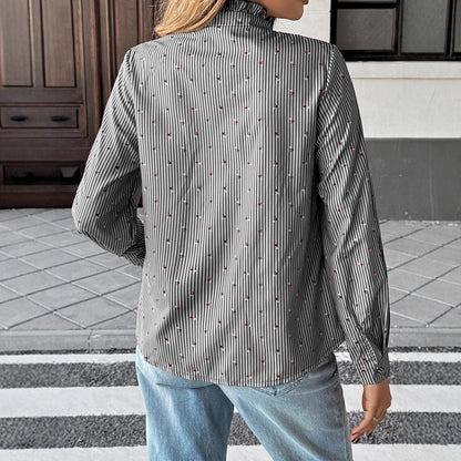 Marivelle Stripe Frill Shirt