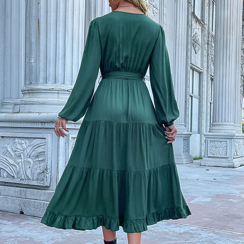 Elowen Drape Long Sleeve Dress