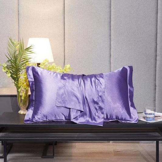 Single Double Household Simple Ice Silk Pillowcase