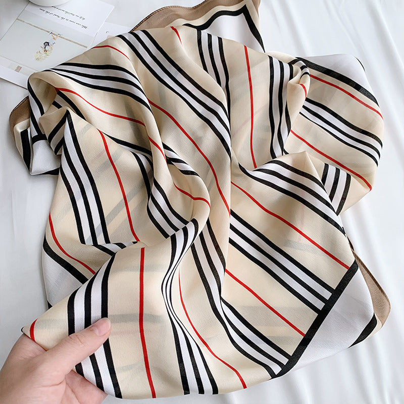 New 70x70cm Women Multifunction Polyester Silk Scarf