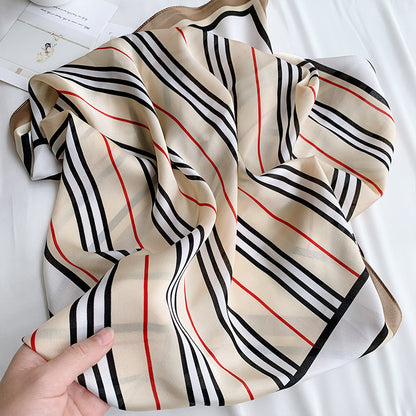 New 70x70cm Women Multifunction Polyester Silk Scarf