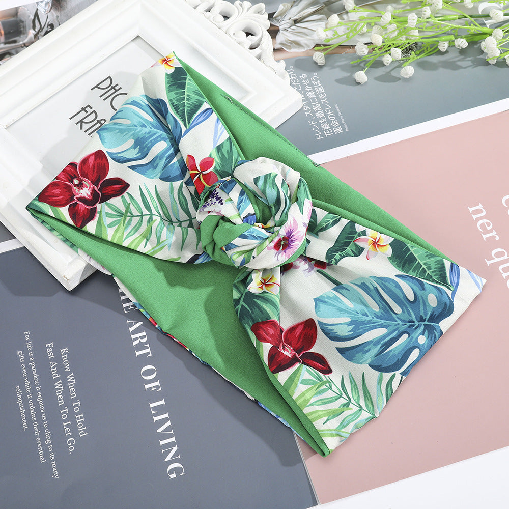 Hairband Silk Scarf New Hair Accessories Print
