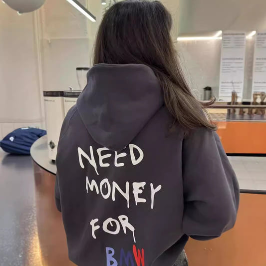 MinimalEase LetterPrint Hoodie