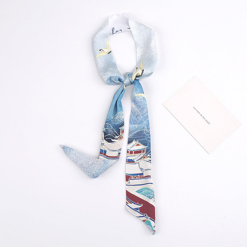 Retro Chinese style small silk scarves
