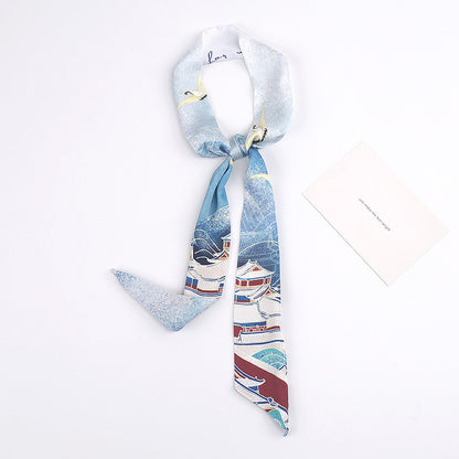 Retro Chinese style small silk scarves