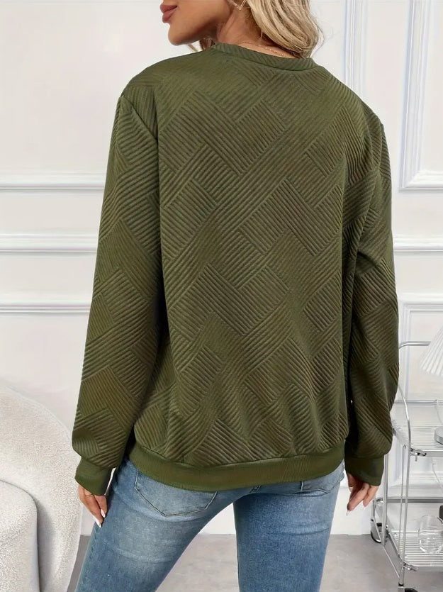 ÉlanCurve Asymmetrical Sweatshirt