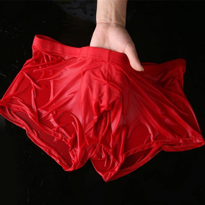 Men's Underwear Boxer Ice Silk Breathable Thin