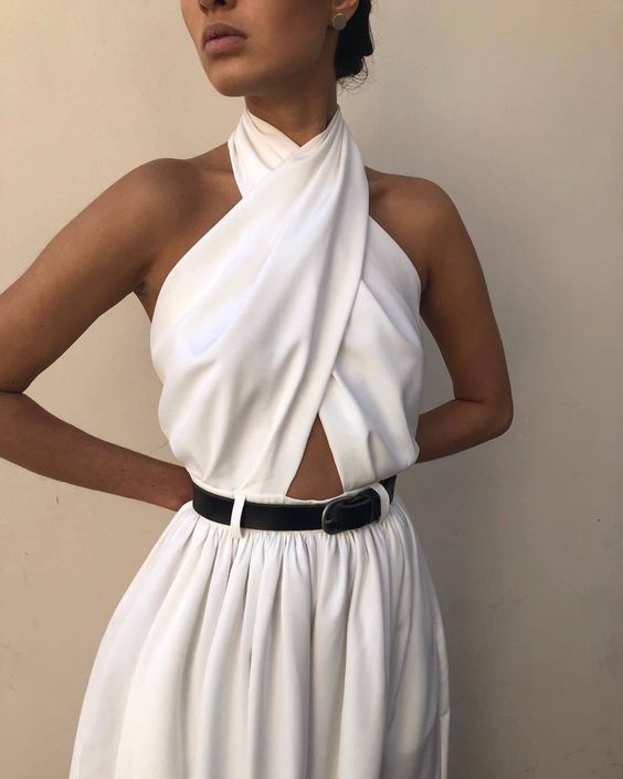 Satin Mirage Halter Jumpsuit