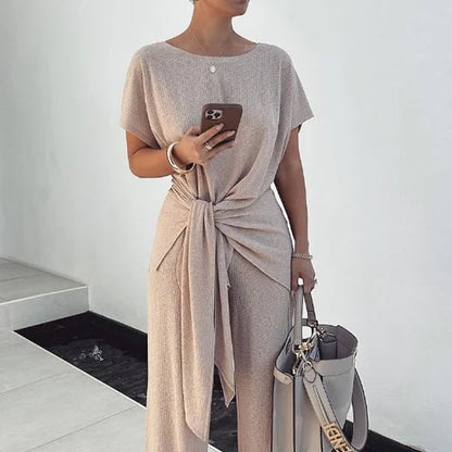 Lunettra Knit-Tie Trousers