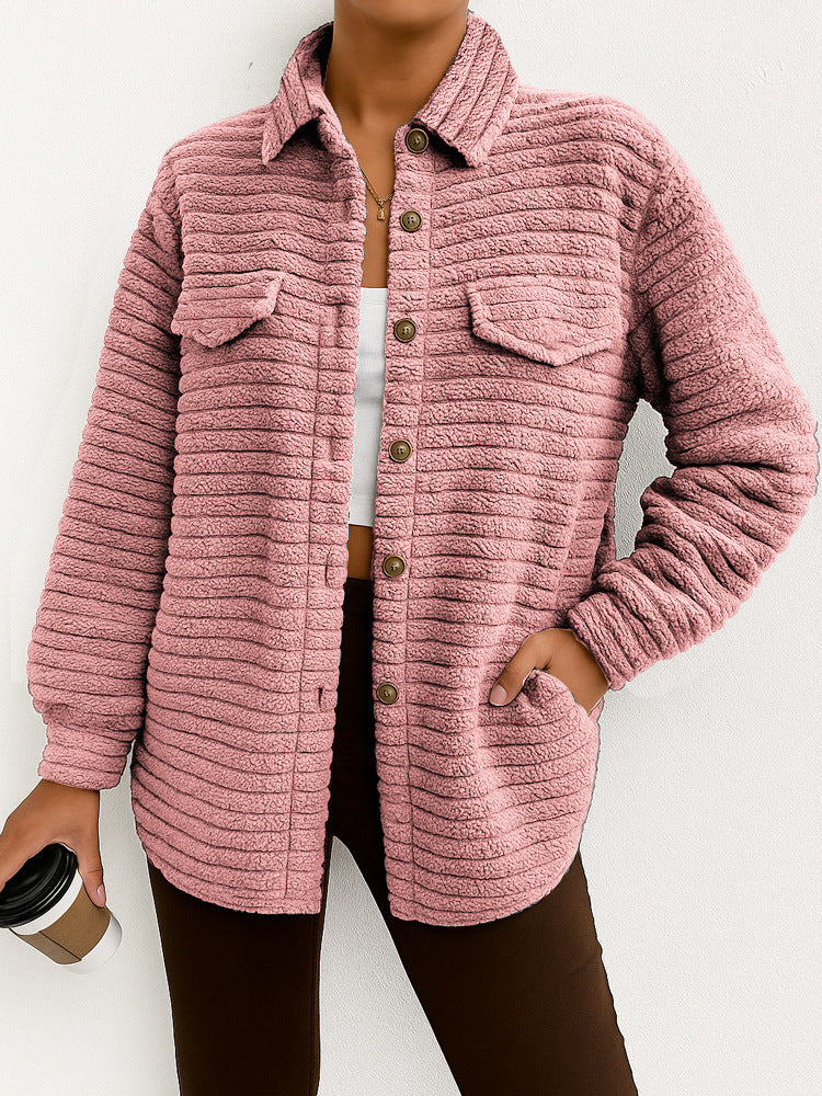 StratoPlush Lapel Cardigan