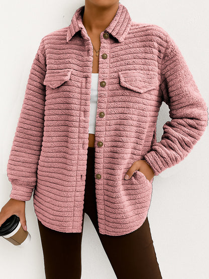 StratoPlush Lapel Cardigan