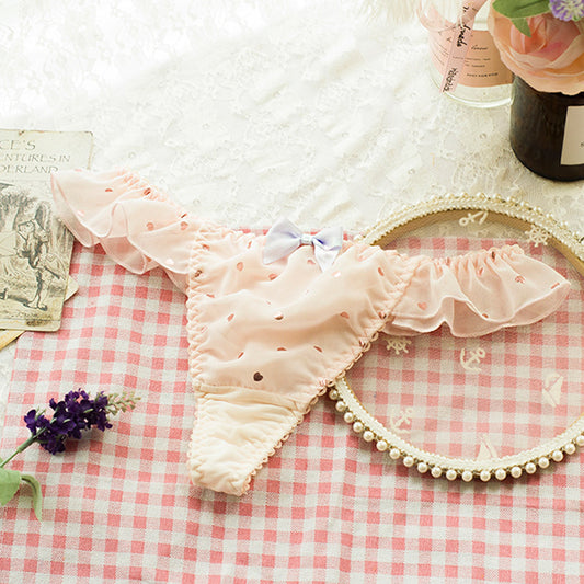 Japanese Girl T-back Cute Milk Silk