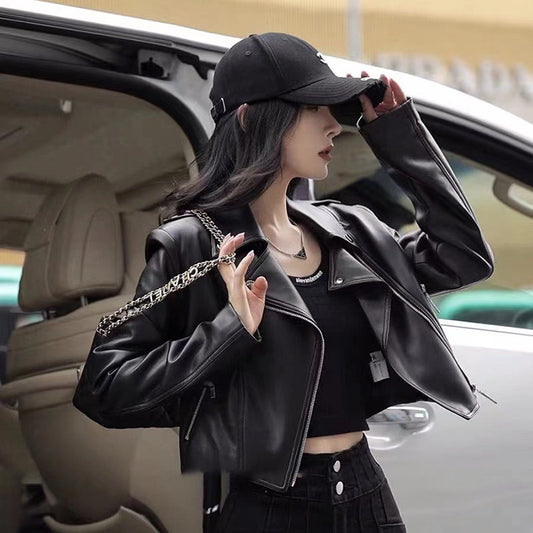 NoirEdge High-Waist Jacket