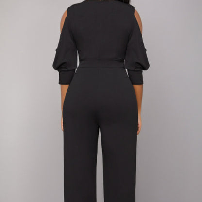 LineaVogue Belted Jumpsuit