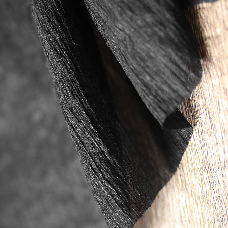 Pleated Three-dimensional Texture Silk Yarn Fabric