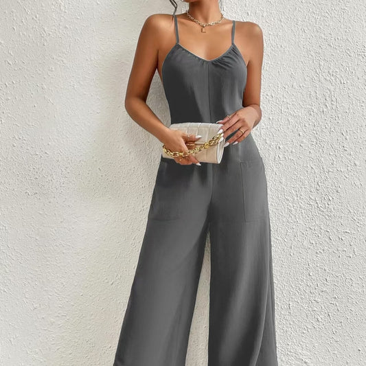 Caelira PleatCriss Jumpsuit
