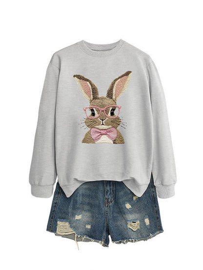 CinnaHop Bow Bunny Sweatshirt