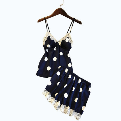 Sexy Nightdress With Ice Silk Suspenders