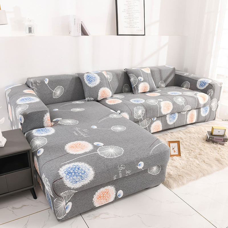 Printed all-inclusive milk silk sofa cover