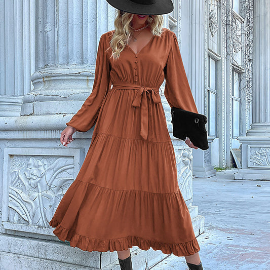 Elowen Drape Long Sleeve Dress