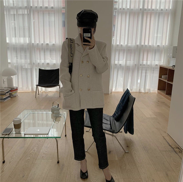 Retro sweater coat