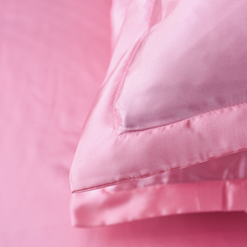 Silk Satin Solid Color Pillowcase