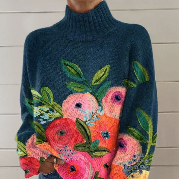 : VividDimension 3D Turtleneck Sweater