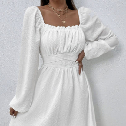 LaceCrest A-Line Dress
