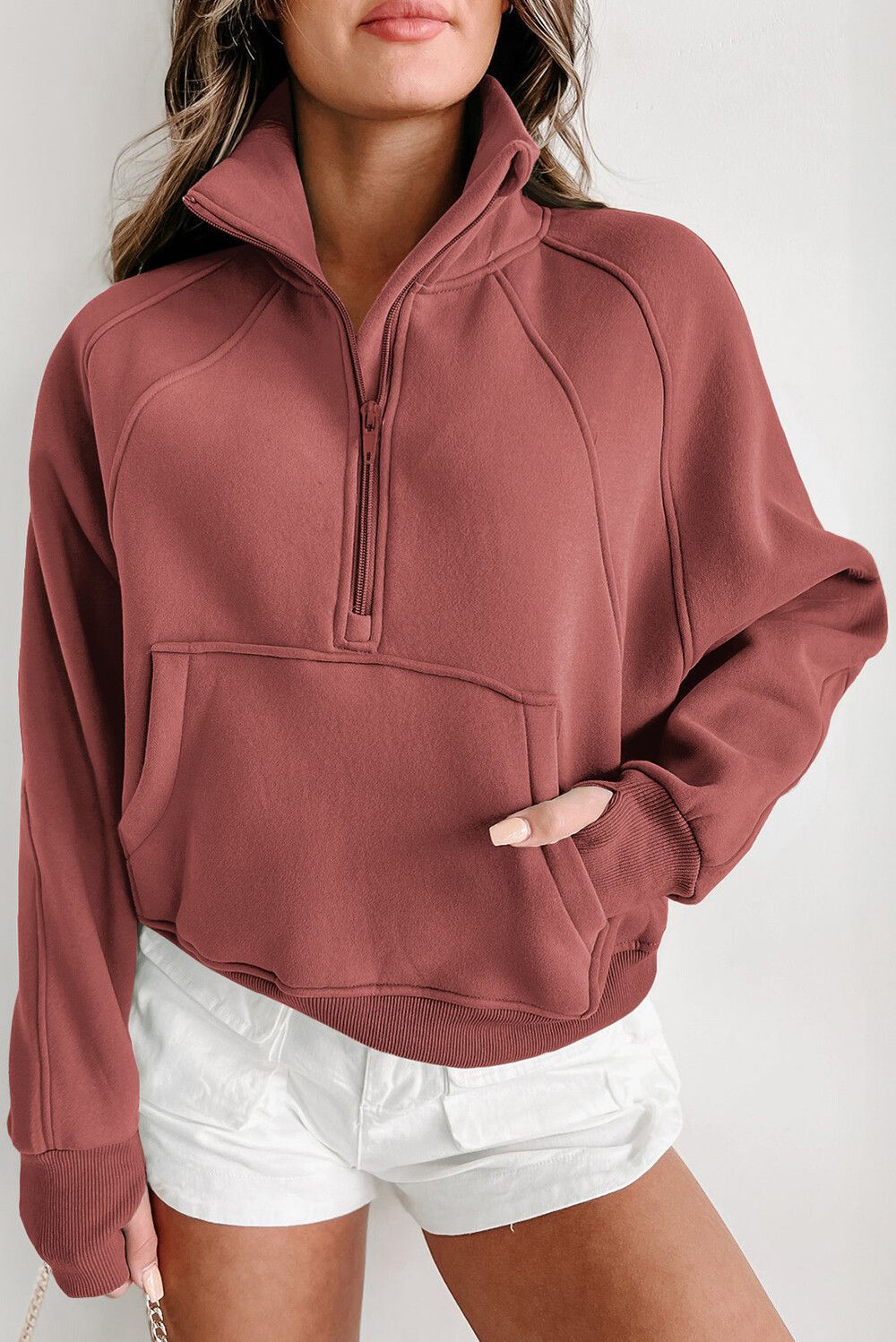 UrbanEase Stand Collar Hoodie