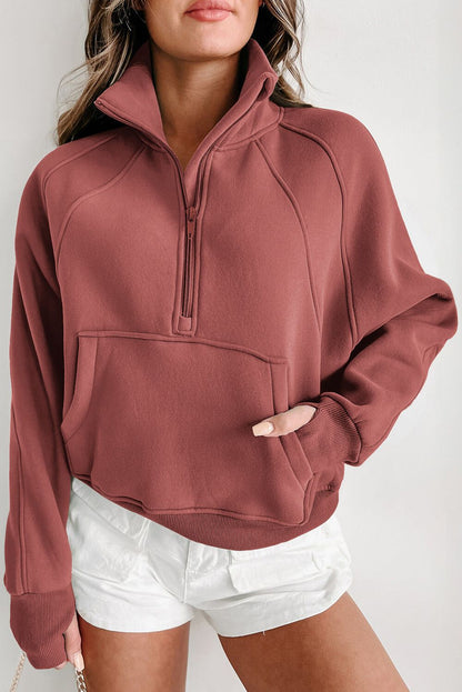 UrbanEase Stand Collar Hoodie