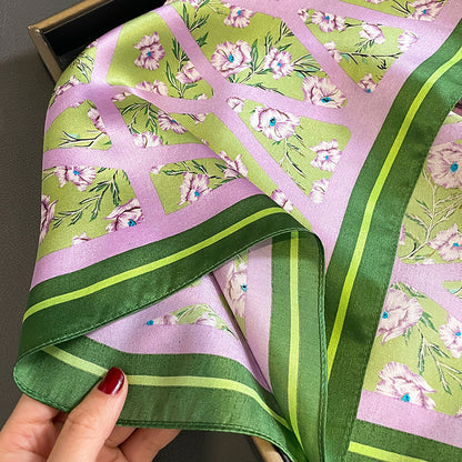 Silk Kerchief Women's Fashion Printed Scarf