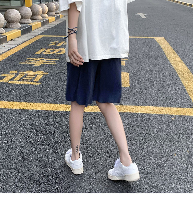 Men's Plus Size Summer Casual Loose Ice Silk Shorts
