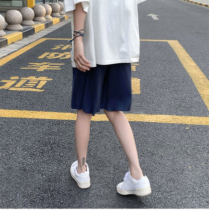 Men's Plus Size Summer Casual Loose Ice Silk Shorts