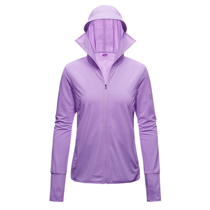 Sun Protection Clothing Women's Long Sleeve UV Protection Breathable Thin Ice Silk