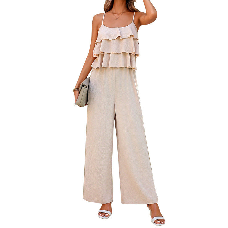 Lunaria Ruffle Strap Jumpsuit