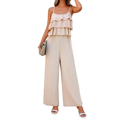 Lunaria Ruffle Strap Jumpsuit