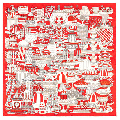 Women's Hand Rolled Printed Silk Scarf
