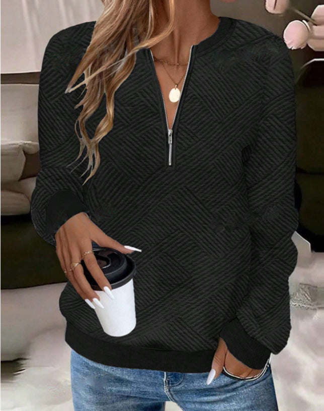 Metaluxe Zip Sweatshirt