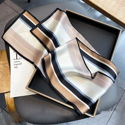 Women's Imitation Silk Scarf Fashion Personality