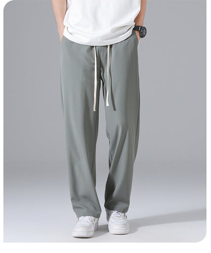 Men's Summer Thin Ice Silk Casual Pants