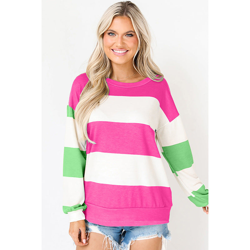 StripeCharm Patchwork Pullover